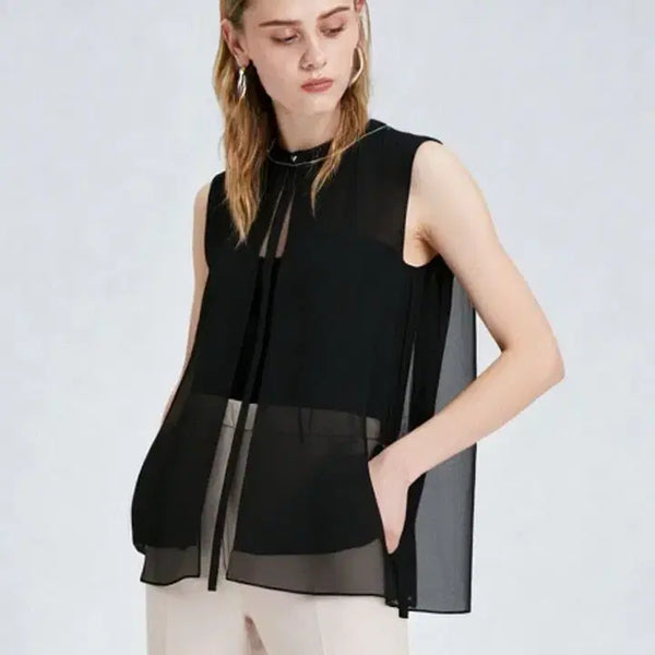 [BUNJANG] Chatelaine Gold Button Sleeveless Vest / 샤트렌 금장단추 슬리브조끼