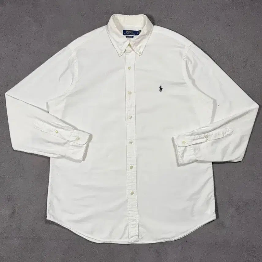 [BUNJANG] Polo Ralph Lauren Oxford Shirt White / 폴로 랄프로렌 옥스포드 셔츠 화이트