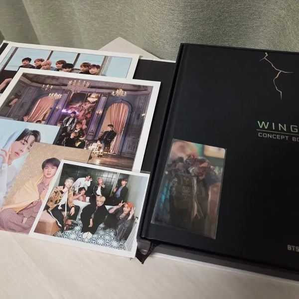 [BUNJANG] BTS WINGS Concept Book + Bundle Set Photocard / [일괄] BTS WINGS 콘셉트북 + 포토카드