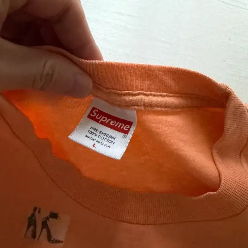 [BUNJANG] Supreme Short Sleeve T-Shirt Orange L / 슈프림 반팔티 오렌지 L