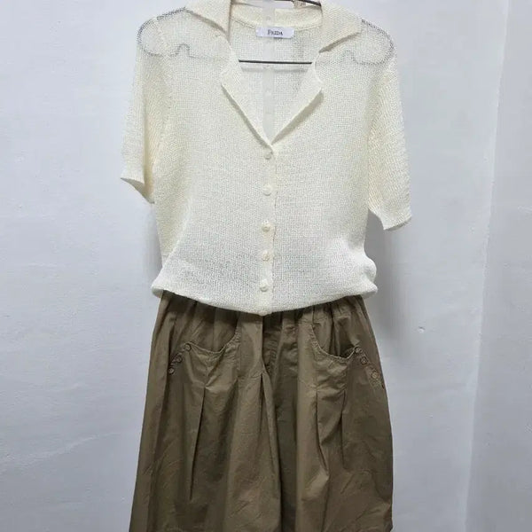 [BUNJANG] FRIDA Mock Neck Cardigan Knit / FRIDA  카라넥 가디건니트