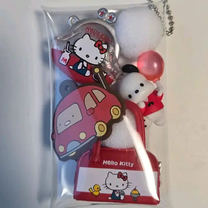 [BUNJANG] Sanrio Characters Gacha Keychain Collection (Hello Kitty, Pochacco) / 키티가챠 외 레드 가챠 모음키링