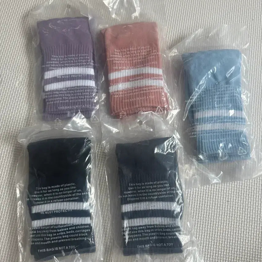 [BUNJANG] Non-Slip Yoga Socks (5 Pairs) / 미끄럼방지 요가 양말 5켤레 (새상품)