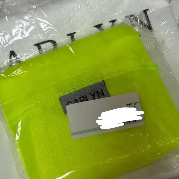 [BUNJANG] Carlyn Fluorescent Eco Bag / 칼린 형광 에코백 (증정품)