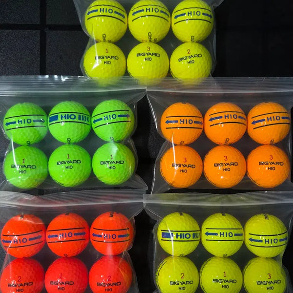 [BUNJANG] Big Yard Hi-O Grade A Three-Line Color Lost Golf Balls (30 Count) / 빅야드 하이오 A급 삼선 컬러 로스트볼 30구 중고골프공 -무료배송-