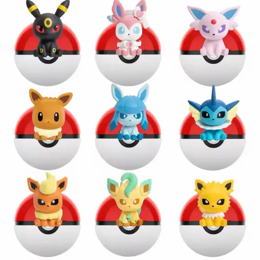 [BUNJANG] Pokemon Eevee Evolutions Monster Ball Figures / 포켓몬스터 피규어 몬스터볼 _이브이 진화체