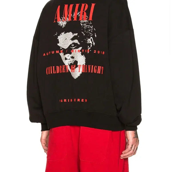 [BUNJANG] Amiri 18FW Oversized Sweatshirt Black / (OS)아미리 18FW 오버사이즈 스웻 블랙