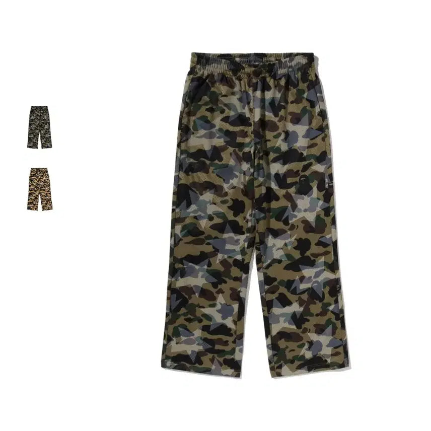 [BUNJANG] BAPE Star Overprint First Camo Mesh Sweatpants / 베이프 스타 오버프린트 퍼스트 카모 메쉬 스웨트팬츠