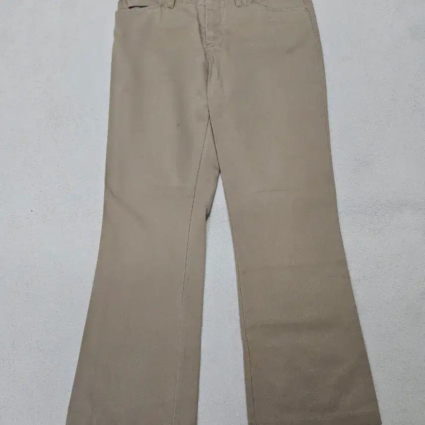 [BUNJANG] Polo Ralph Lauren Beige Cotton Bootcut Pants / 폴로 랄프로렌 베이지 부츠컷 코튼 팬츠 급처