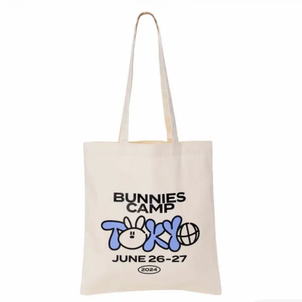 [BUNJANG] NewJeans Bunnies Camp 2024 Tokyo Dome Tote Bag White / 뉴진스 버니즈 캠프 2024 도쿄돔 토트백 화이트