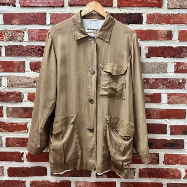 [BUNJANG] Jil Sander 3-Pocket Shirt Jacket Beige IT40 / (IT40)질샌더 3포켓 셔츠 자켓 베이지