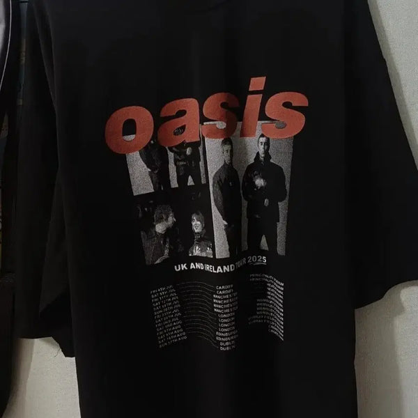 [BUNJANG] Oasis UK & Ireland Tour 2025 Short Sleeve T-Shirt / 오아시스 반팔 티셔츠
