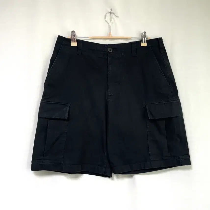 [BUNJANG] Nike SB Ripstop Cotton Spandex Skate Cargo Shorts - Black / 나이키SB 립스탑 코튼 스판 스케이트 카고 반바지 _ 블랙