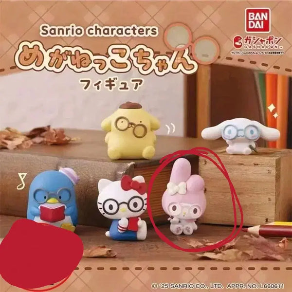 [BUNJANG] Sanrio My Melody Sitting Figure with Glasses / 산리오 안경 쓴 피규어 판매합니다