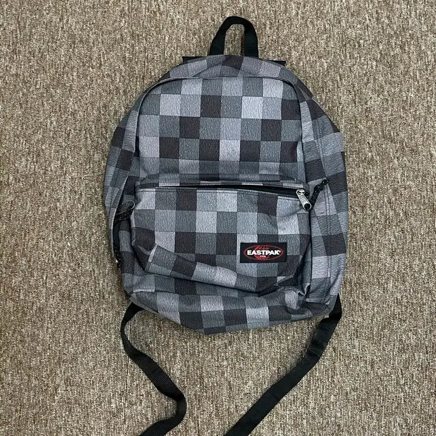 [BUNJANG] Eastpak Check Pattern Backpack / 이스트팩 체크 패턴 백팩