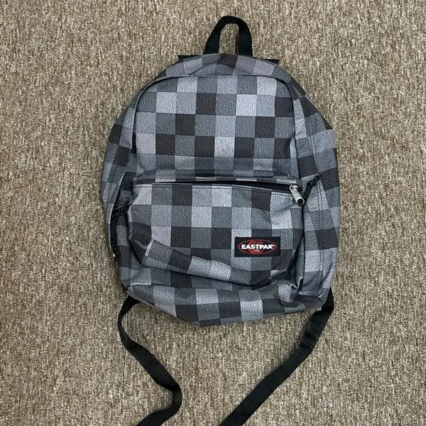 [BUNJANG] Eastpak Check Pattern Backpack / 이스트팩 체크 패턴 백팩