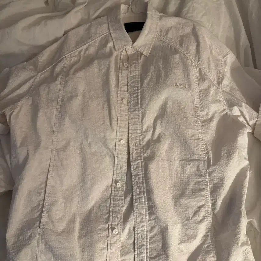 [BUNJANG] JUUN.J White Short Sleeve Shirt / 48)25ss 준지 화이트 반팔셔츠