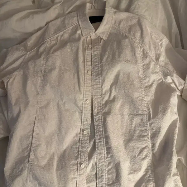 [BUNJANG] JUUN.J White Short Sleeve Shirt / 48)25ss 준지 화이트 반팔셔츠
