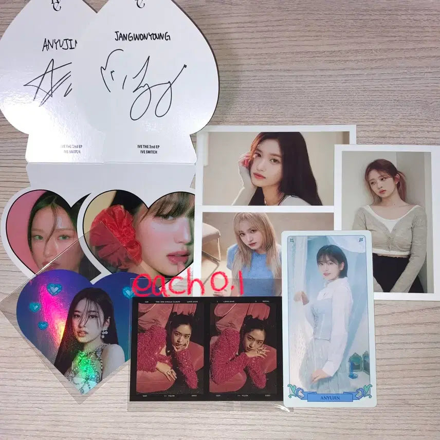 [BUNJANG] IVE IZ*ONE Yujin Wonyoung Rei Leeseo Liz Dicon Postcards Polaroids Set / 아이브 아이즈원 유진 원영 레이 이서 리즈 구성품 양도 판매 엽서 폴라 디아이콘