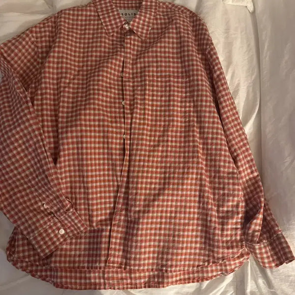 [BUNJANG] Solid Homme Check Pattern Shirt / 52)25ss 솔리드옴므 체크셔츠