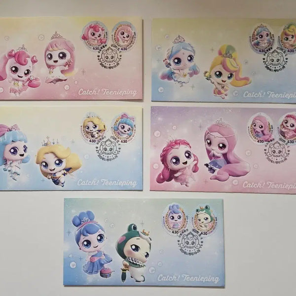 [BUNJANG] Catch! Teenieping First Day Cover & Maximum Card Bundle Set / 캐치! 티니핑 우표 초일봉투, 맥시멈카드 일괄