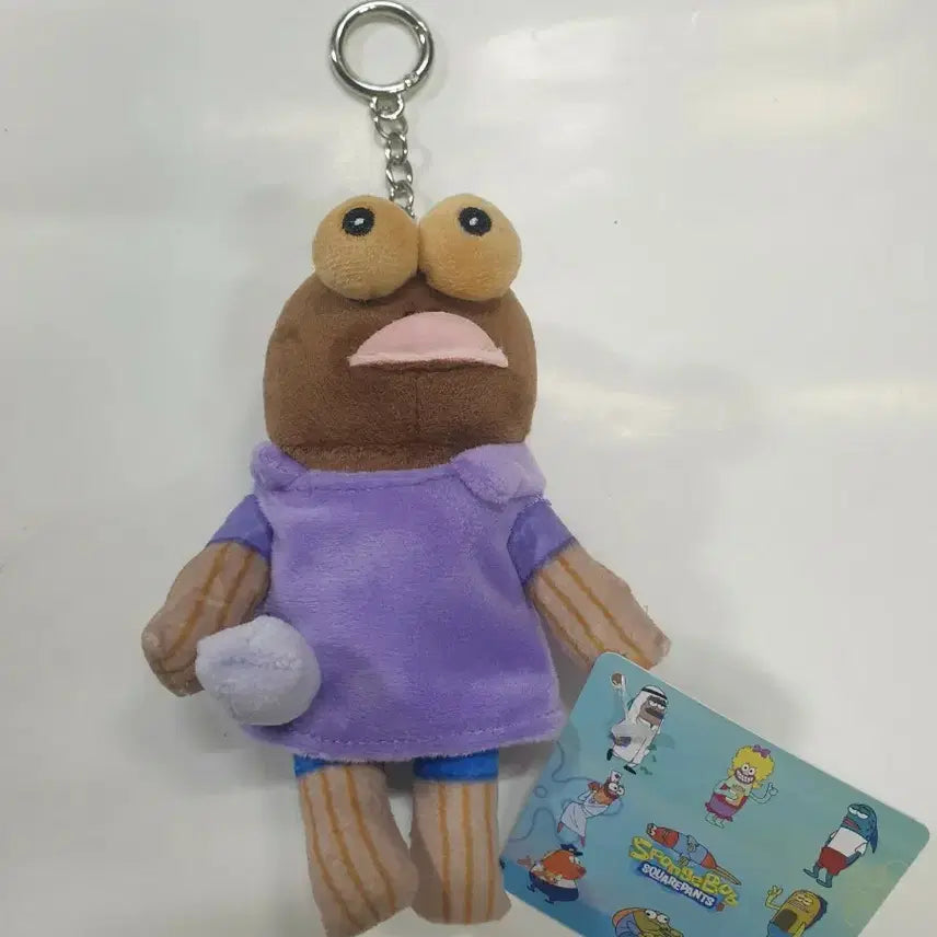 [BUNJANG] SpongeBob Bikini Bottom Character Plush Keychain / 스폰지밥 비키니시티 인형 키링(8/17까지만판매)