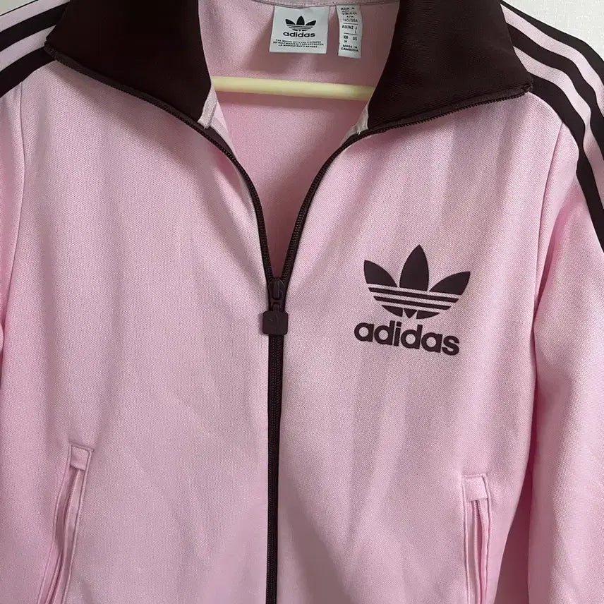 [BUNJANG] Adidas Beckenbauer Pink Brown Track Jacket / 아디다스 베켄바우어 핑크 브라운 져지