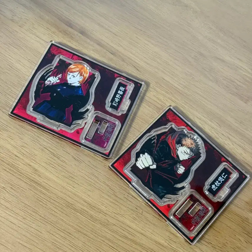 [BUNJANG] Jujutsu Kaisen Original Art Acrylic Stand Set - Yuji Itadori & Nobara Kugisaki / 주술회전 원화 아크릴 스탠드 이타도리 유지 쿠기사키 노바라 일괄