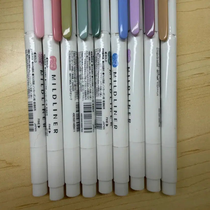 [BUNJANG] Mildliner Highlighters Set (10 count) / MILDLINER 형관펜 10개 새상품 일괄