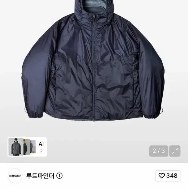 [BUNJANG] Rootfinder Ole Core Parka Navy/Smoky Grey M / 루트파인더 올레 코어 파카 네이비/스모키그레이 M