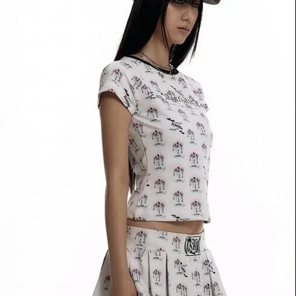 [BUNJANG] Kashiko Cropped Top / 카시코 크롭 상의