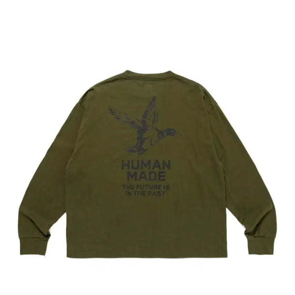 [BUNJANG] Human Made Duck Long Sleeve Olive / 휴먼 메이드 덕 롱슬리브 올리브