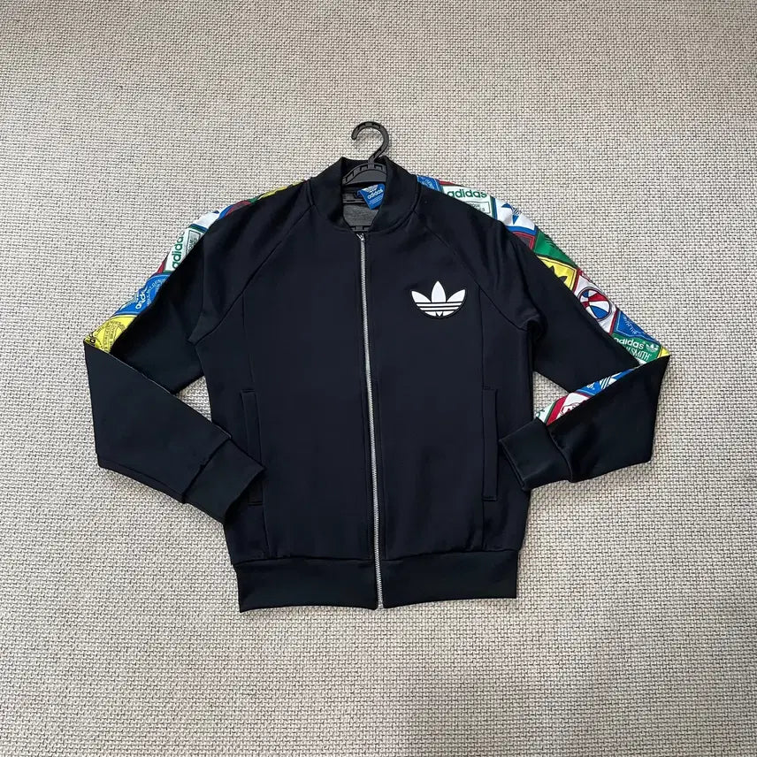 [BUNJANG] Adidas Tape Label Sideline Jersey Jacket L / L 아디다스 테이프라벨 사이드라인 져지 자켓 N.8386