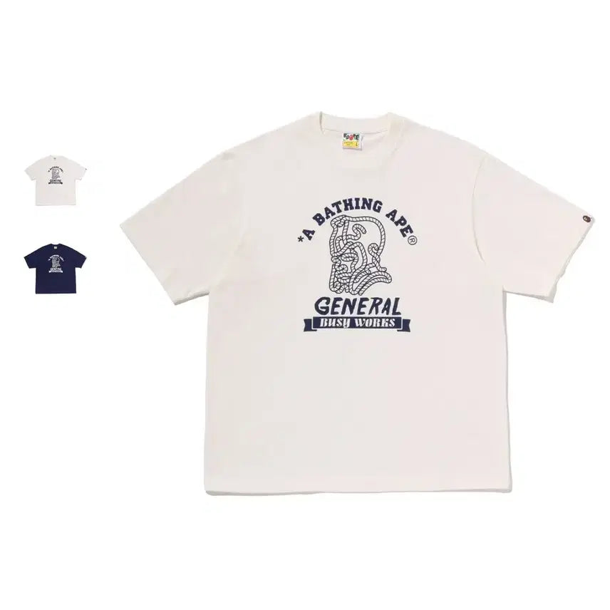 [BUNJANG] BAPE General College Relaxed Fit T-Shirt / 베이프 에이프 제너럴 컬리지 릴랙스핏 반팔티