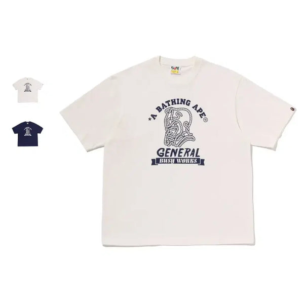 [BUNJANG] BAPE General College Relaxed Fit T-Shirt / 베이프 에이프 제너럴 컬리지 릴랙스핏 반팔티