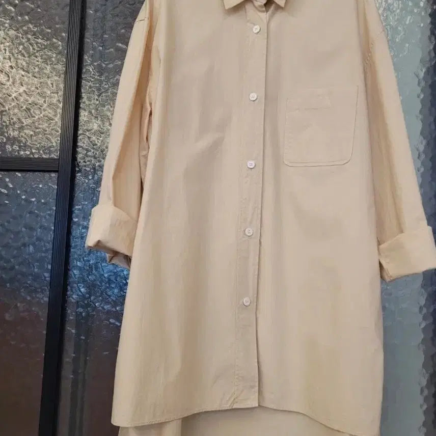 [BUNJANG] Jane Song 100% Cotton Long Shirt / 거의 새 것 제인송 롱 셔츠 면100% 44~66