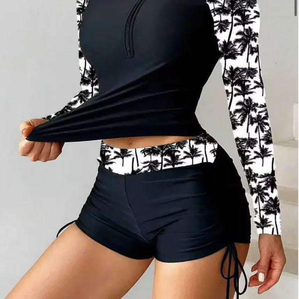 [BUNJANG] Women's Rash Guard Top and Bottom Set / 여성 래쉬가드 상하의 세트 새상품
