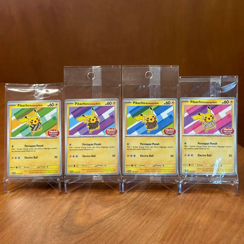 [BUNJANG] Pokemon Card Batik Pikachu 4 Types Set Bundle (Sealed) / (미개봉) 포켓몬카드 바틱 피카츄 4종 세트 일괄 판매