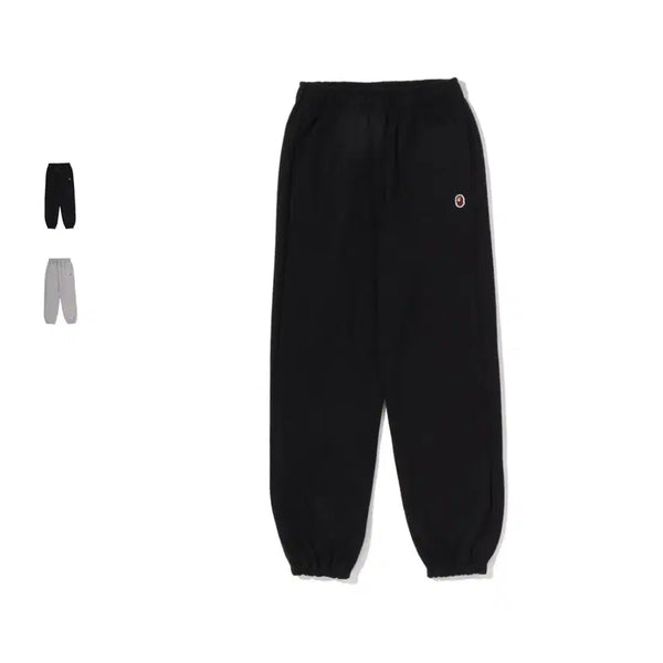 [BUNJANG] BAPE APE HEAD One Point Loose Fit Sweatpants / 베이프 에이프 헤드 원포인트 루즈핏 스웨트 팬츠