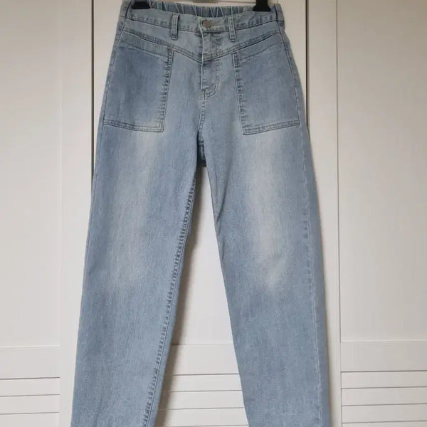[BUNJANG] Summer Jeans with Back Banding, Size S / (새옷)뒷밴딩 여름 청바지. S