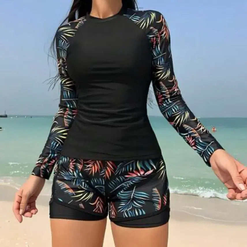 [BUNJANG] Women's Rash Guard Set (Top & Bottom) - New, Unworn / 여성 래쉬가드 상하의 세트 미착용새상품