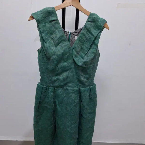 [BUNJANG] Mine Mint Sleeveless Midi Dress / 마인 민트색 민소매 원피스