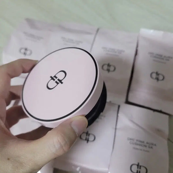 [BUNJANG] SPC Pink Aura Cushion (Case + 8 Refills) - Shade 21 Pink Beige / SPC 핑크 아우라 쿠션 (케이스+리필8개)21호핑베