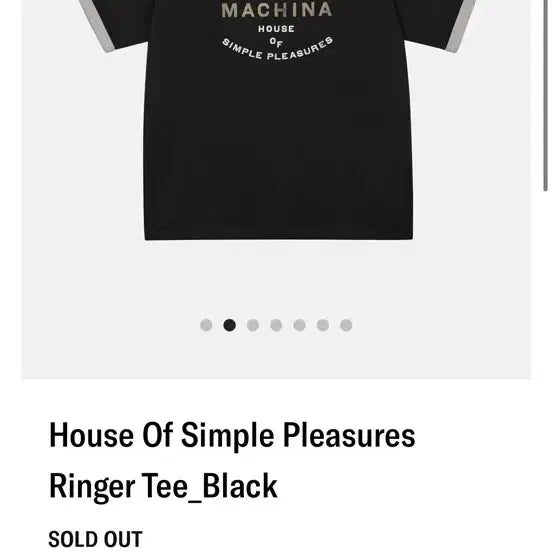 [BUNJANG] Deus House Of Simple Pleasures Ringer Tee Black / 데우스 House Of Simple Pleasures Ringer Tee