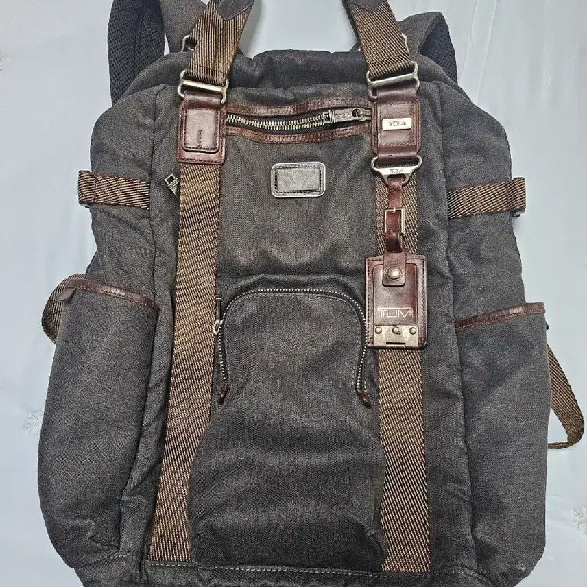 [BUNJANG] Tumi Lejeune Backpack Canvas Brown / 투미 르준백팩 캔버스 브라운
