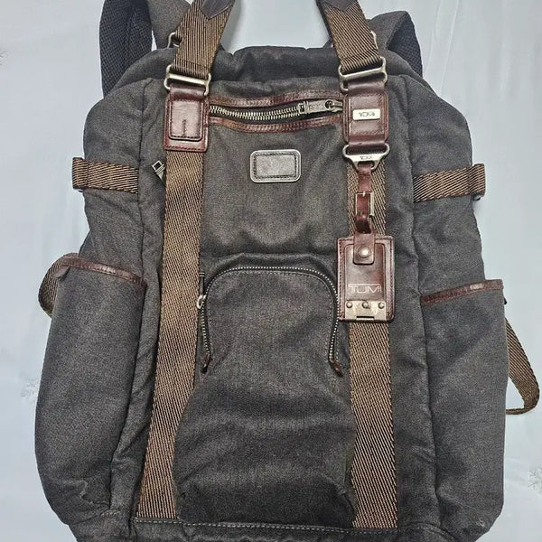 [BUNJANG] Tumi Lejeune Backpack Canvas Brown / 투미 르준백팩 캔버스 브라운