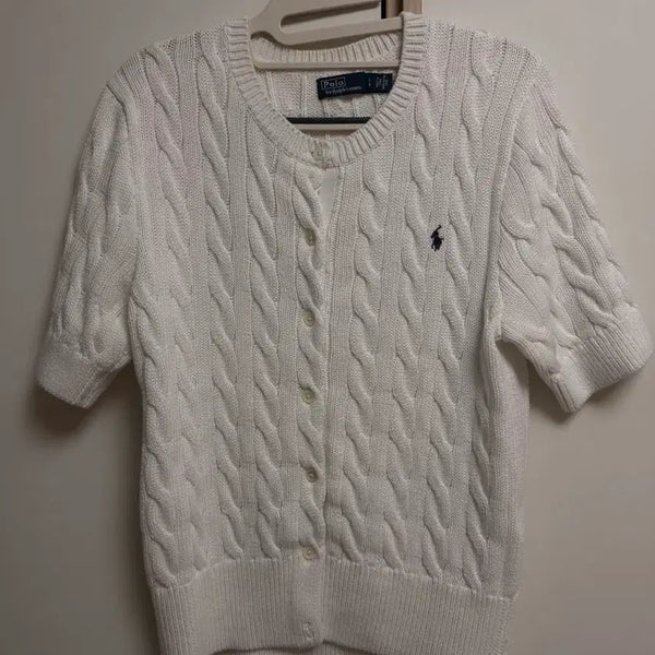 [BUNJANG] Polo Ralph Lauren Cable Knit Cardigan / 폴로 반팔 니트 가디건