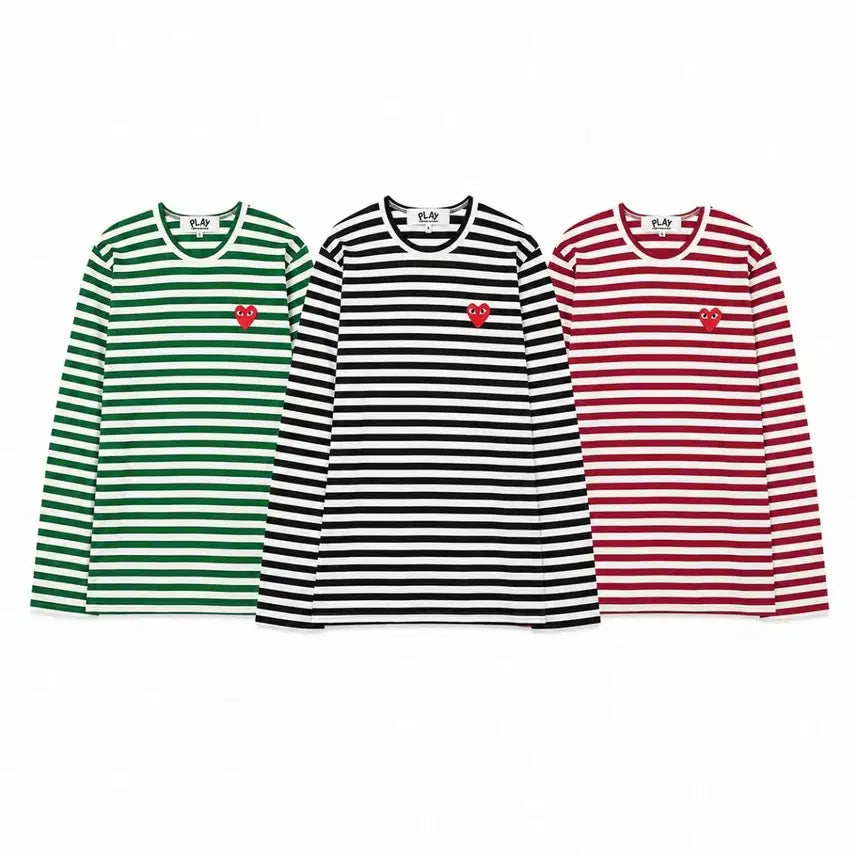 [BUNJANG] Comme des Garçons Striped Long Sleeve T-Shirt / 정품/무료배송) 꼼데가르송 스트라이프 롱슬리브