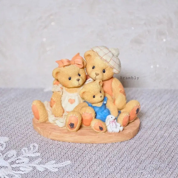 [BUNJANG] Cherished Teddies Vintage Figurines Teddy Bear Family Decoration Collectible Toy Interior / 체리쉬드 테디즈 빈티지소품 피겨린 테디베어 곰돌이 가족 장식 수집 피규어 토이 인테리어