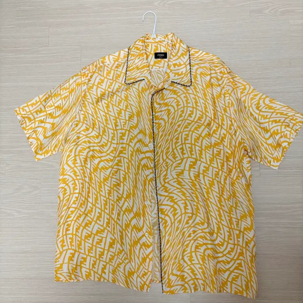 [BUNJANG] Fendi Logo Silk Shirt Size 41 / 펜디 로고실크셔츠 41